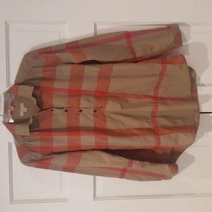 Burberry Brit Half-Button Tunic Blouse
